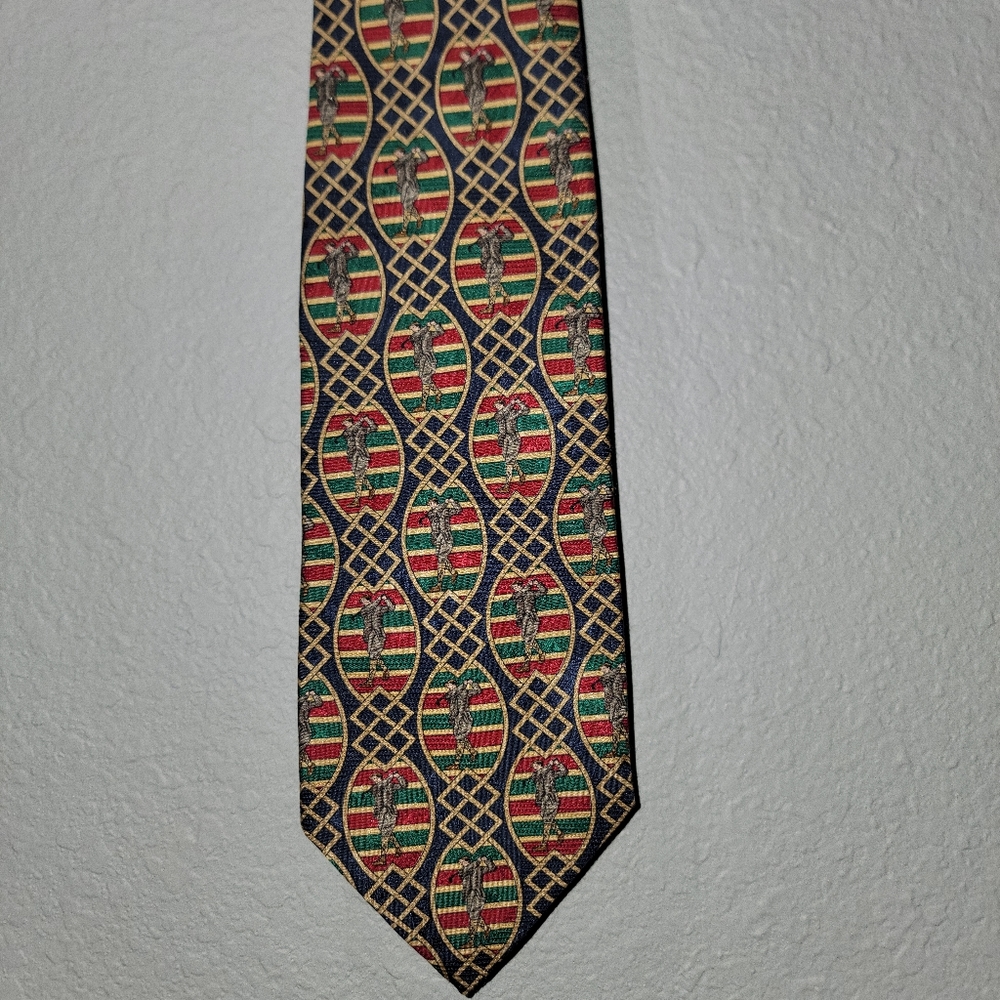NWT - Robert Talbott Golf Necktie Silk Made In USA